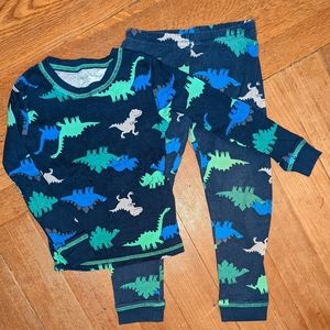 5T blue green grey dinosaurs navy jammies Carter's
